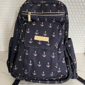Jujube Navy Anchor Diaper Bag